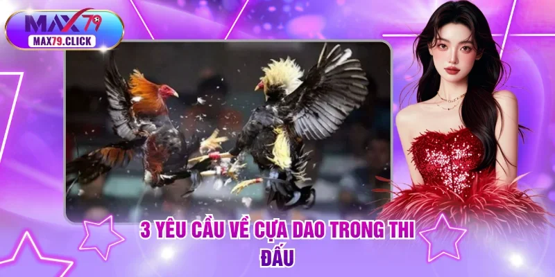 3 yêu cầu về cựa dao trong thi đấu